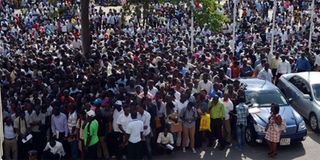 crowd