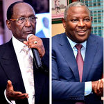 Chris Kirubi, Equity Group CEO James Mwangi and billionaire philanthropist Manu Chandaria