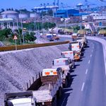 Trucks at Mombasa Port