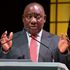 South African President Cyril Ramaphosa speaks during the second day of the Mining Indaba, on February 5, 2019, in Cape Town.