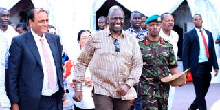 President William Ruto with Devki Group Chairman Narendra Raval 
