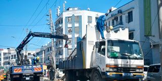 Kenya Power technicians