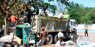 Garbage truck