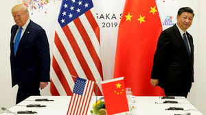 Donald Trump and Xi Jinping 