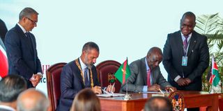 William Ruto and the Aga Khan