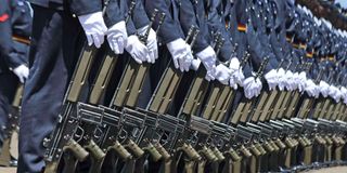 Police parade.
