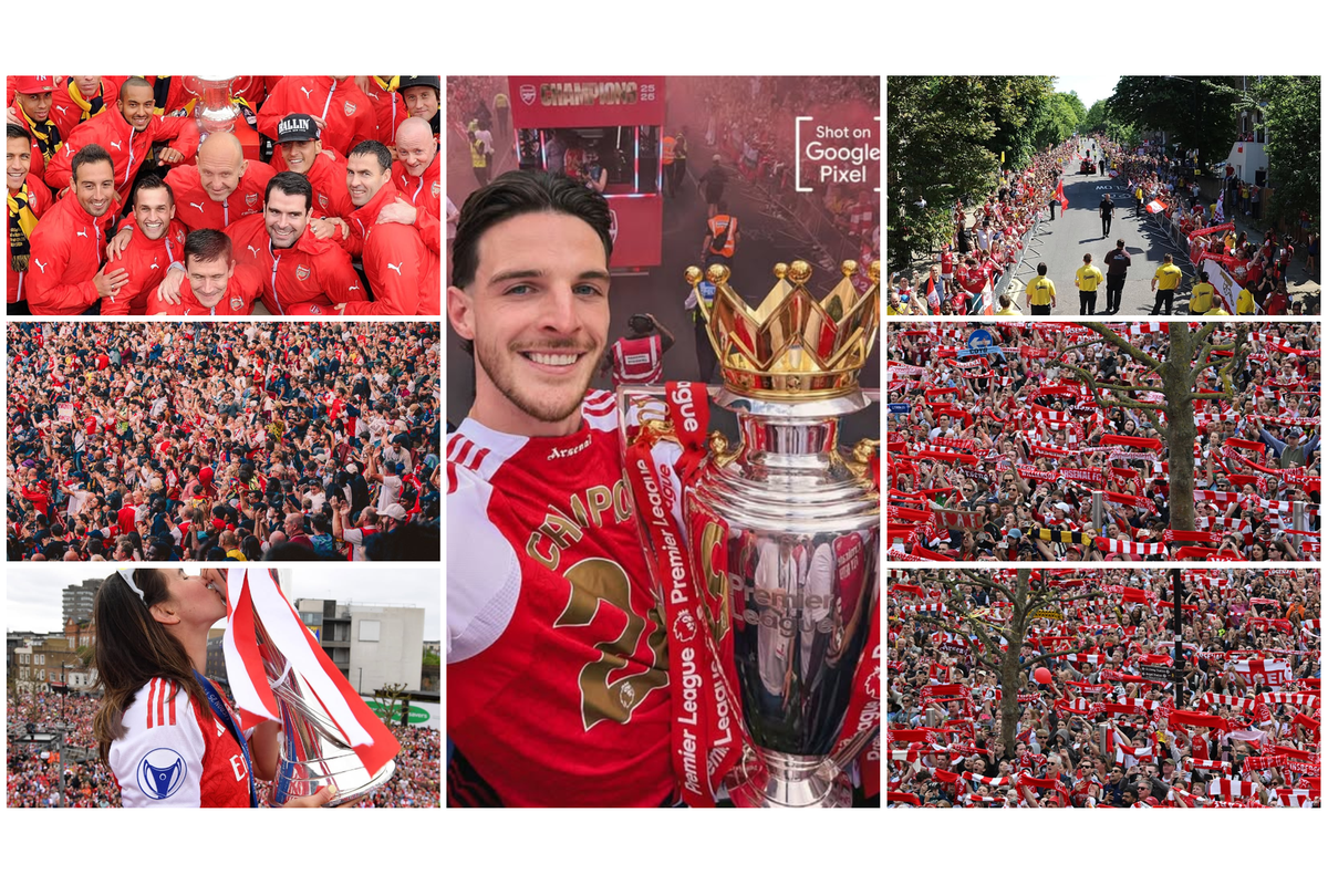 Paredi la Arsenal latikisa mitaa ya London